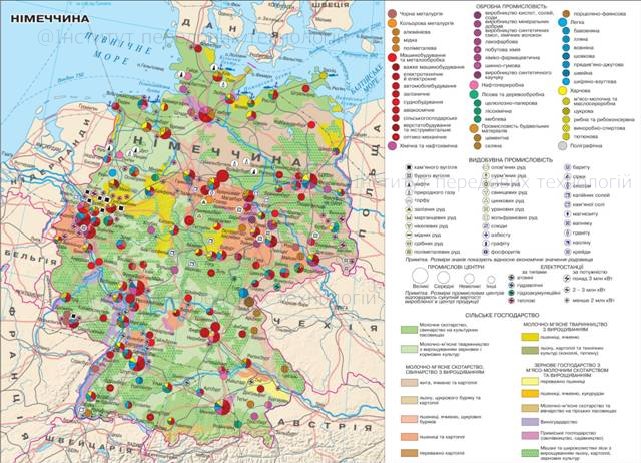 Экономическая карта германии