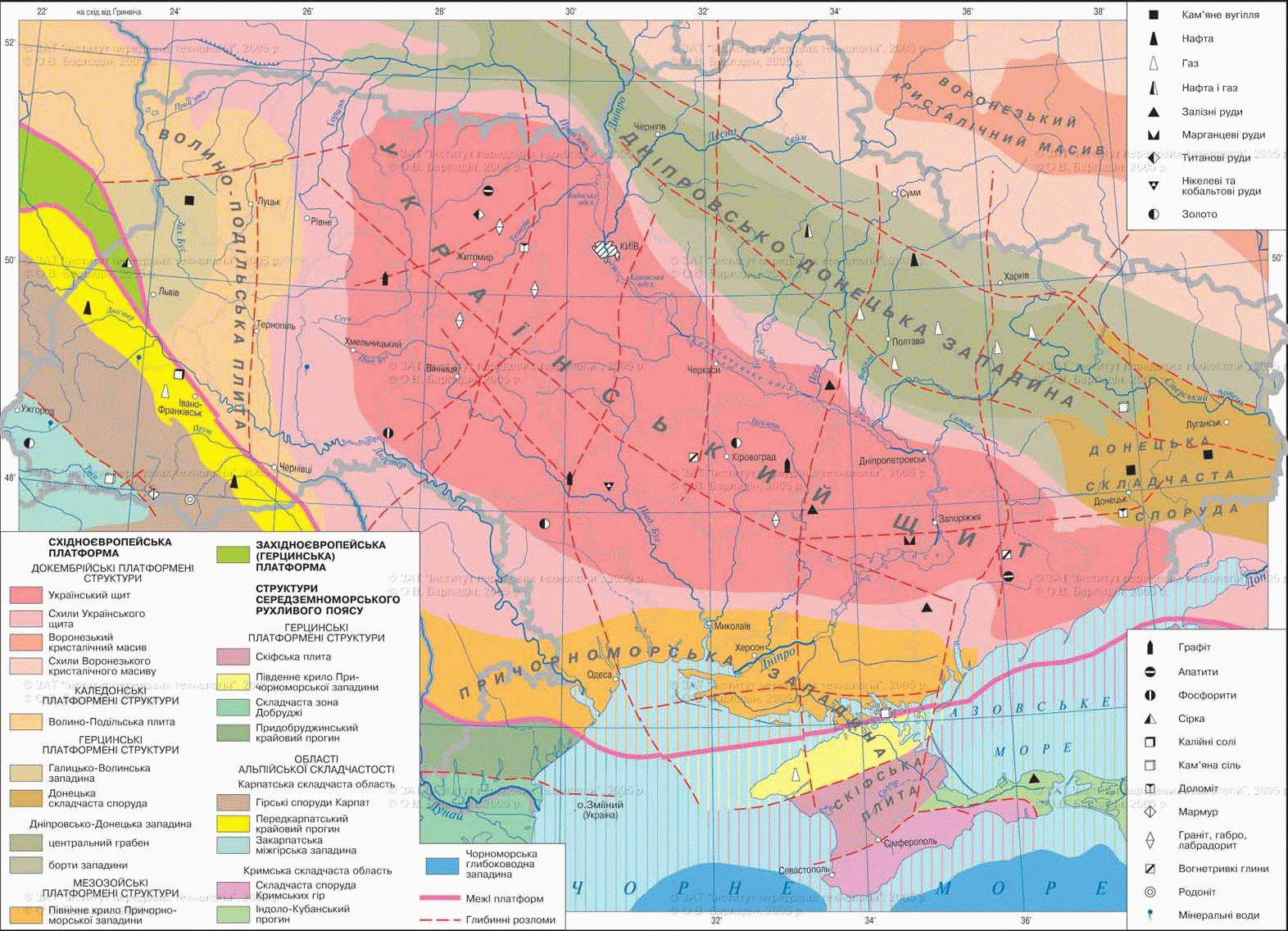 11. Тектонические структуры | Физическая география Украины, 8 класс