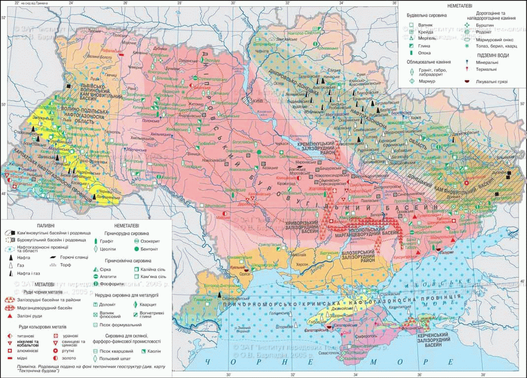 17. Рудные полезные ископаемые | Физическая география Украины, 8 класс