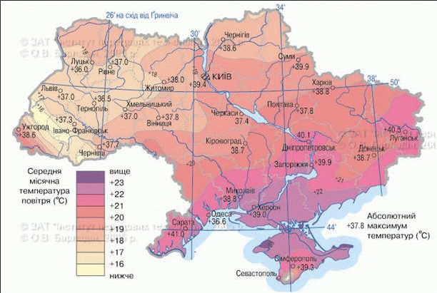 Ukraine Climate Map